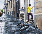 Le BMX (Molenbeek, Bruxelles) - 2010 - 30 X 24 cm