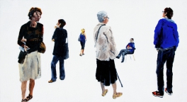 L‘expo de peinture (Beaubourg, Paris) - 2011 - 55 X 30 cm