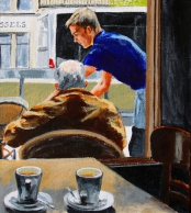 Les 2 cafés (Bruxelles) - 2012 - 35 X 39 cm
