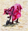 La vielle aux coquillages (Popenguine, Sénégal) - 2012 - 20 X 22 cm