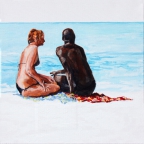 Vers le sud (Ppenguine, Sénégal) - 2014 - sur toile - 30 X 30 cm