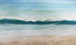 La vague (Popenguine, Sénégal) - 2014 - 50 X 30 cm