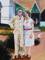 Les parents de Lily (Uzumbura, Congo belge, vers 1930) - 2014 - 30 X 40 cm