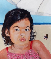 Jilia Amadala à la plage - 2014 - 35 X 40 cm
