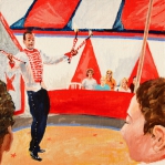 Le jongleur (Lalandusse, France) - 2014 - 30 X 30 cm